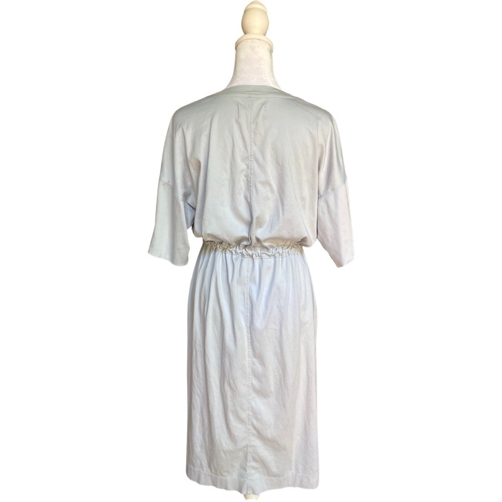 Everlane The Luxe Cotton Tie Front Tee Midi Dress Size Medium - Picture 3 of 7